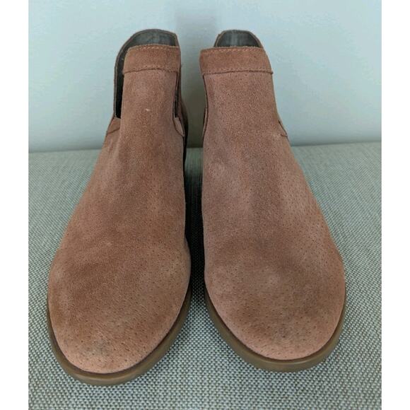 Sorel Booties Womens Size 10 Lolla Suede Leather Cut Out Boot Ankle Rust/Brown - Picture 2 of 10